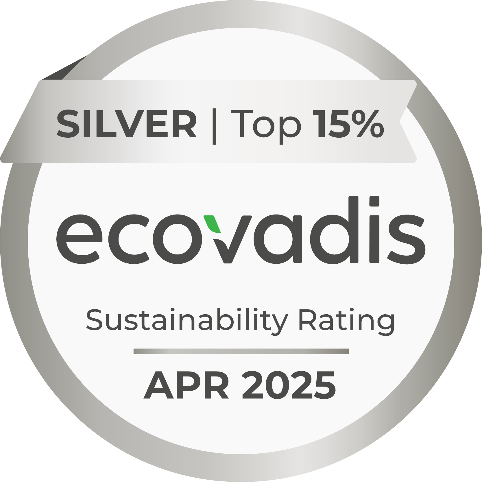 2025 EcoVadis Silver Medal Awarded to Hoover CS